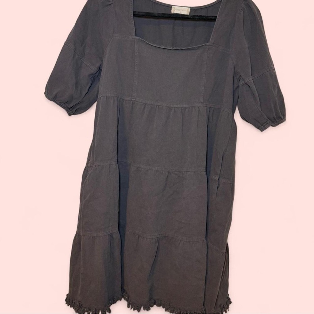 Altar'd State Charcoal Midi Dress